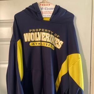 Mens 2XL college football hoodie